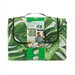 Patura pentru picnic frunze tropicale, Alb/Verde, 150x130 cm